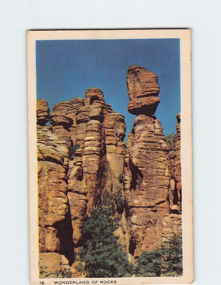 Postcard Wonderland of Rocks Chiricahua National Monument near Douglas Arizona