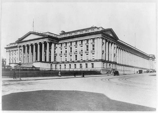 Photo:Treasury building, Washington, D.C., exterior