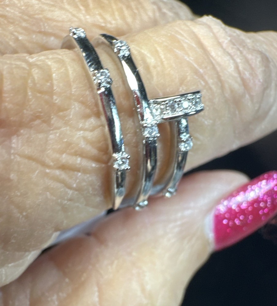 925 Sterling Silver Nail Ring. Ring Is Size 7.