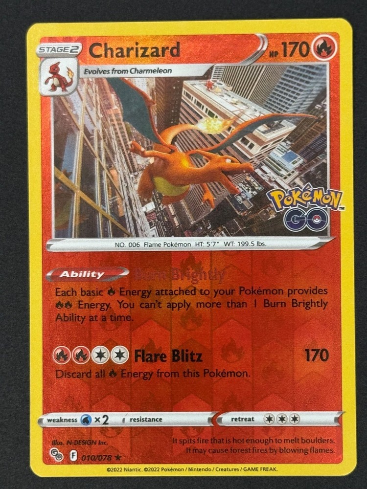 Charizard 010/078 Pokémon GO Reverse Holo