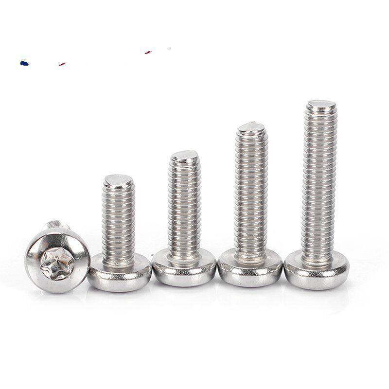 50pc M1.4-M8 A2-70 Stainless Steel Torx Pan Head Screws Bolts Kit