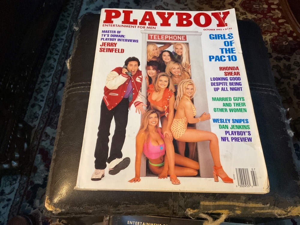 Playboy Magazine October 1993, Jerry Seinfeld, Pac 10 Girls, Rhonda Shear, Exc.