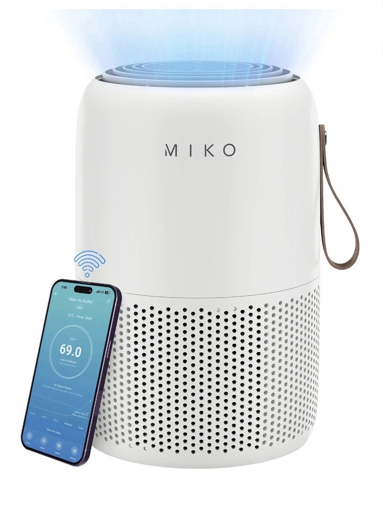 Miko Air Purifier for Large Room up to 1200 Sqft - H13 True HEPA Air Cleaner