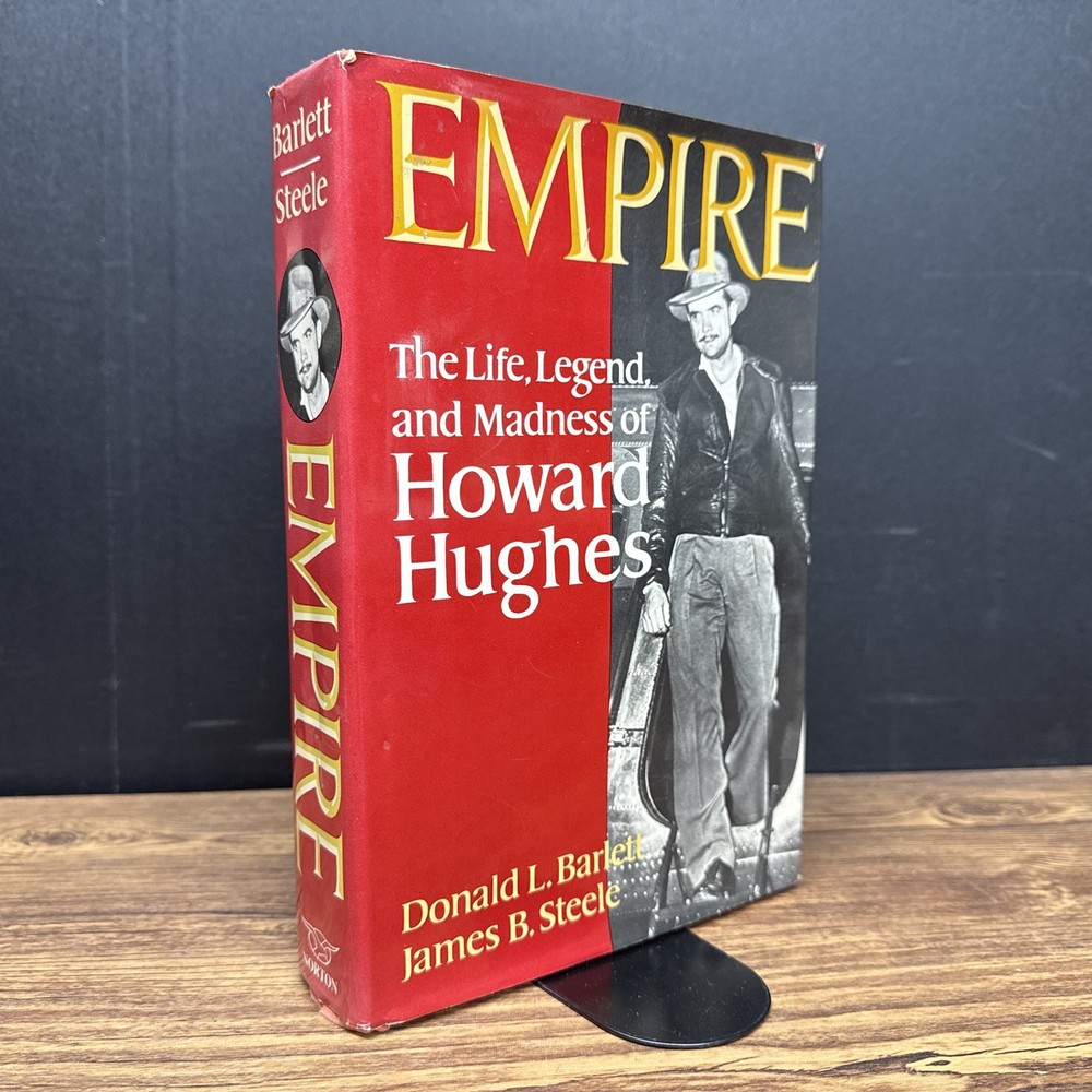 2x SIGNED Empire: Life, Legend, Madness Howard Hughes HC 1st Bartlett Steele