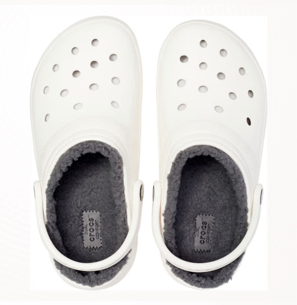 Crocs Fleece Lined White 8m 10w Unisex…