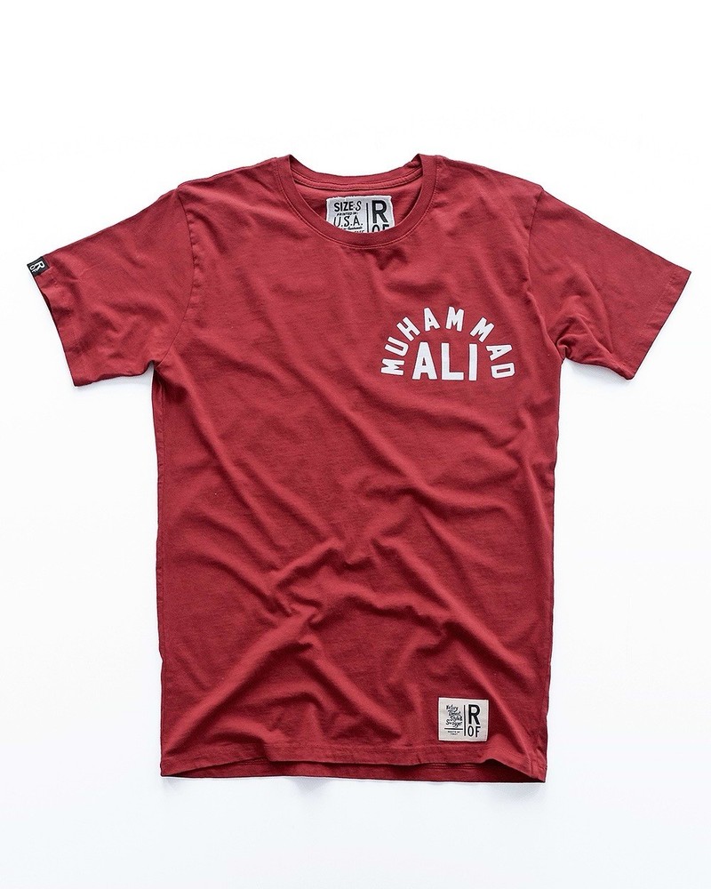 ALI FLOAT LIKE A BUTTERFLY CARDINAL TEE Roots of Fight  - Size Large