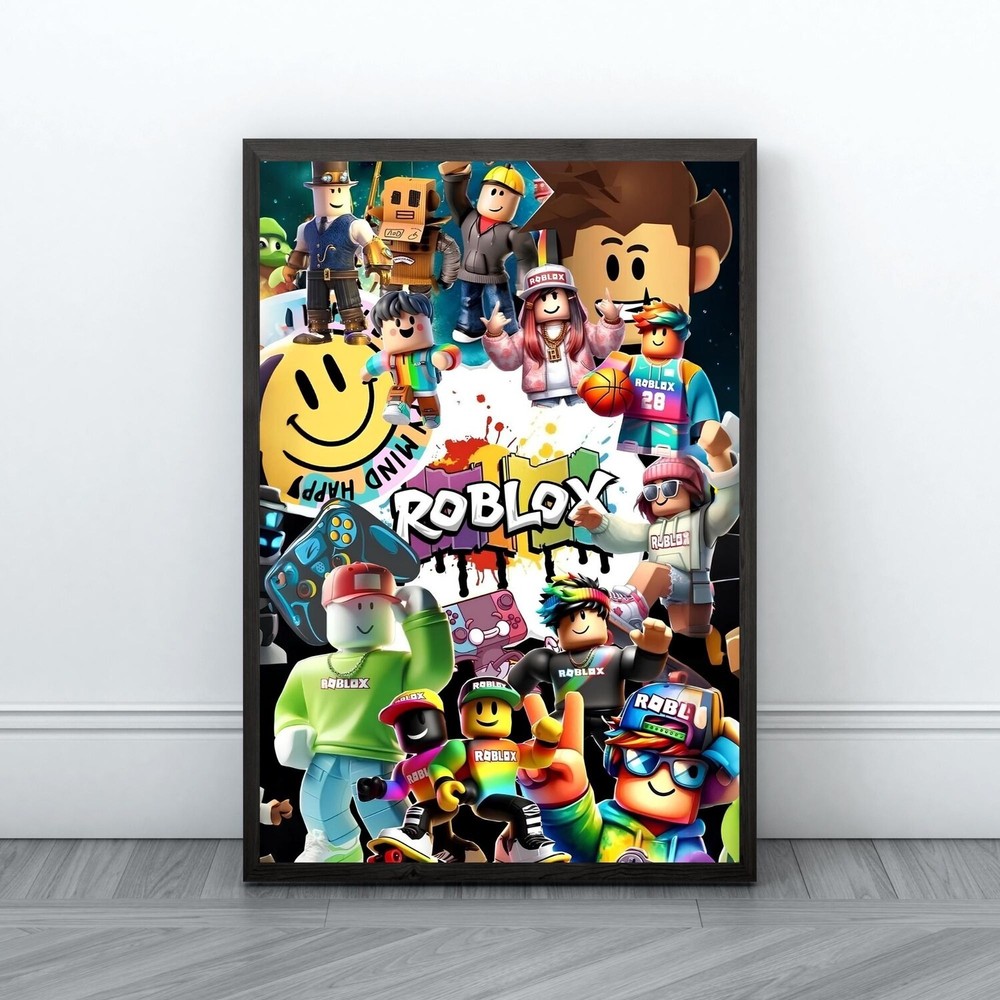 Roblox Poster – Gaming Room Wall Art Print for Kids Bedroom & Birthday Gift
