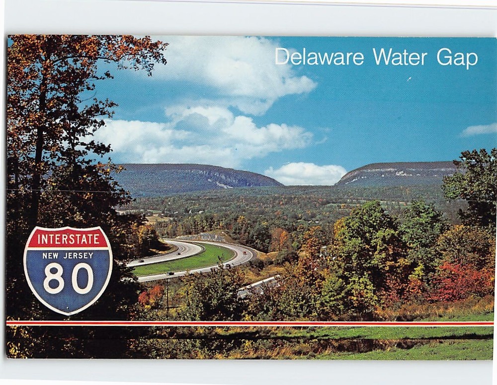 Postcard Interstate 80 Delaware Water Gap USA