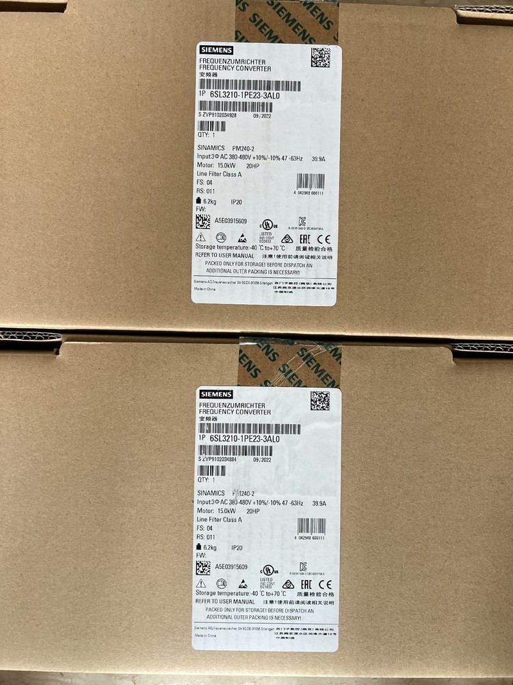 1PC NEW SIEMENS 6SL3210-1PC24-2UL0 VFD/Drive 1 Year Warranty