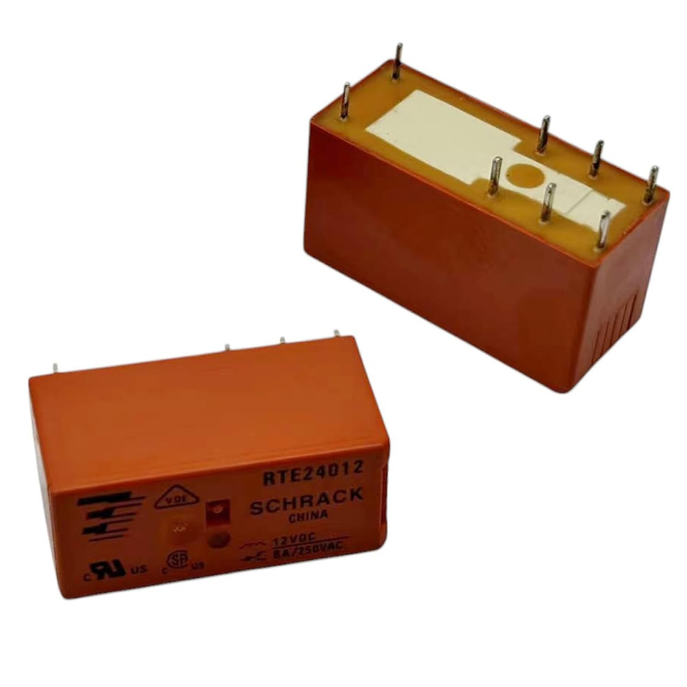 (2-Pack) RTE24012 12VDC 8Pins DPDT 8A General Purpose Relay, Power PCB Relay