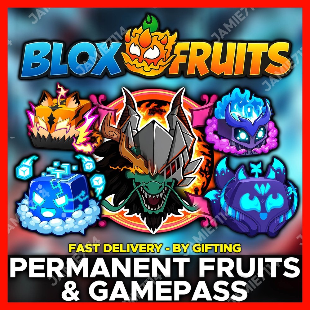 Blox Fruits 🐲 All Permanent Fruits & Gamepass‼️Cheap & Fast Service ‼️