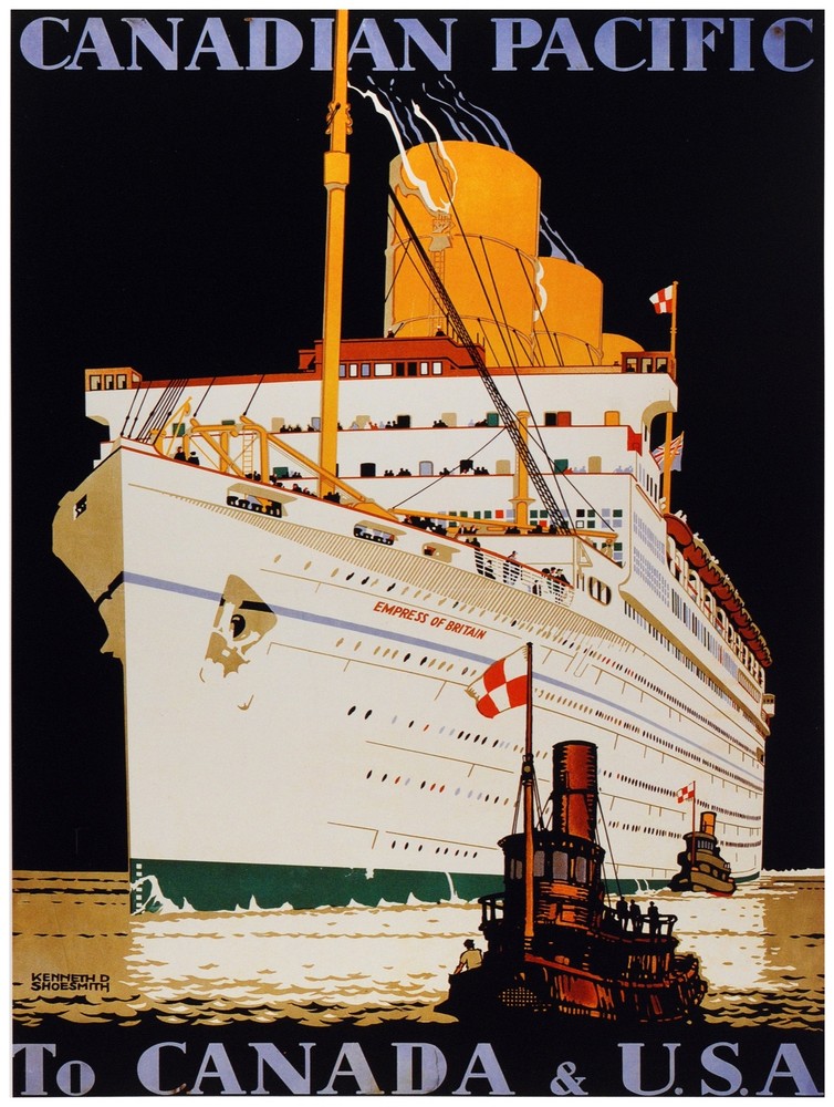 7684.Decoration Poster.Home Room wall design art print.Britain Empress ship