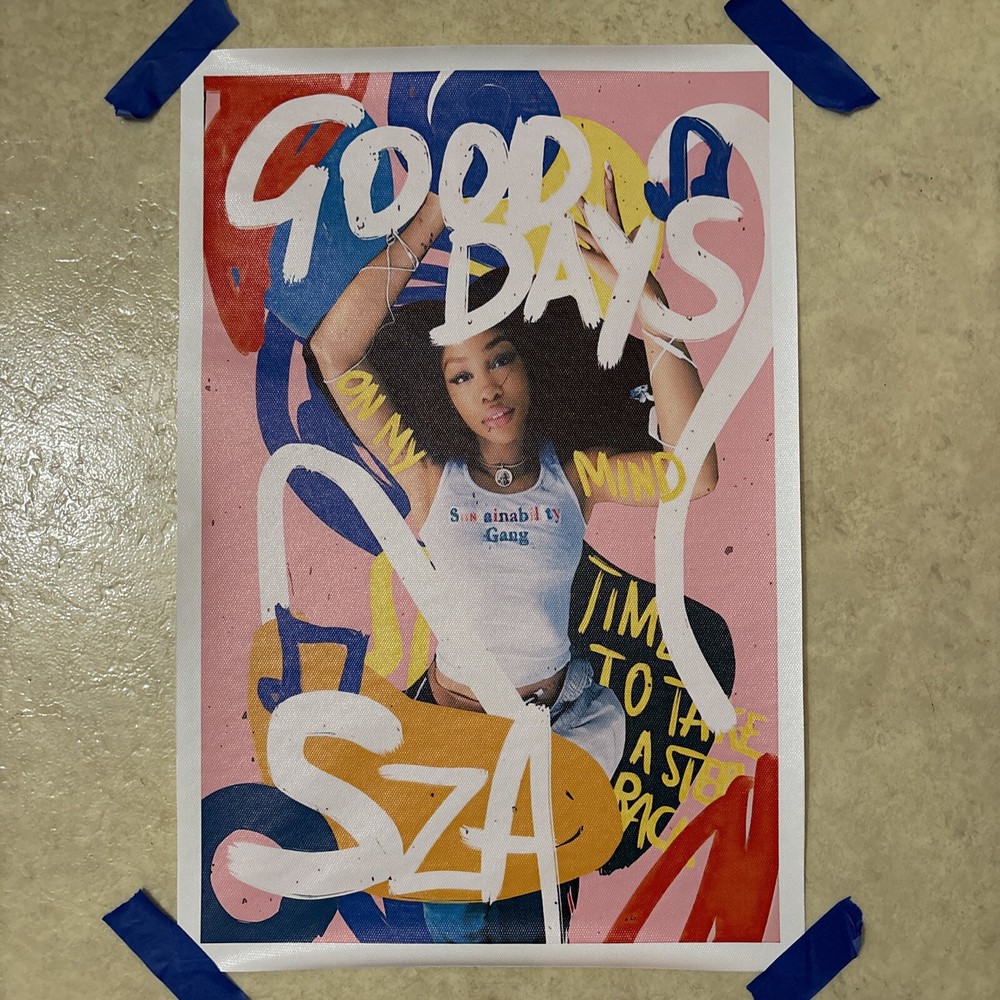 SZA - Good Days - SOS Album Music Poster ✅ Wall Art Room Canvas Man Cave✅ 12x18”