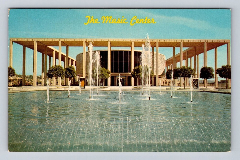 Los Angeles CA-California, Music Center for Performing Arts, Vintage Postcard