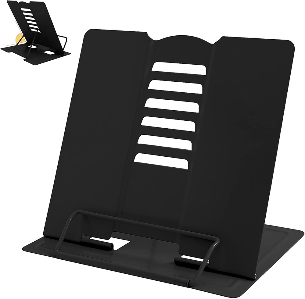Metal Book Stand Adjustable Book Holder for Reading