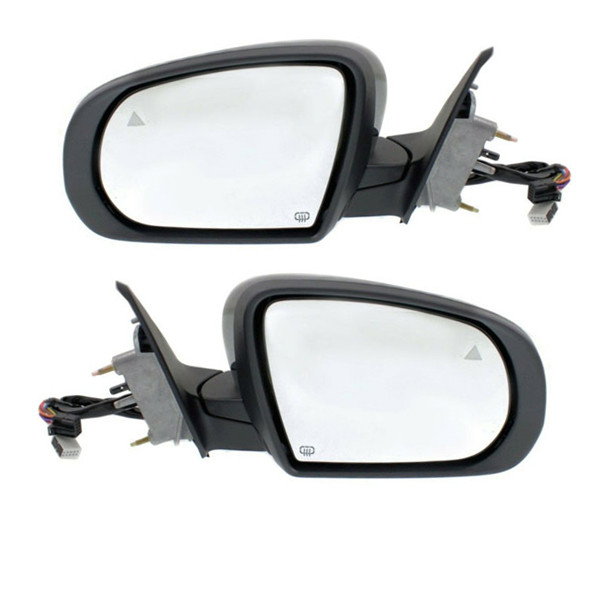 For 14-18 Cherokee Rear View Mirror Power Heated w/Signal & Blind Spot Set Pair