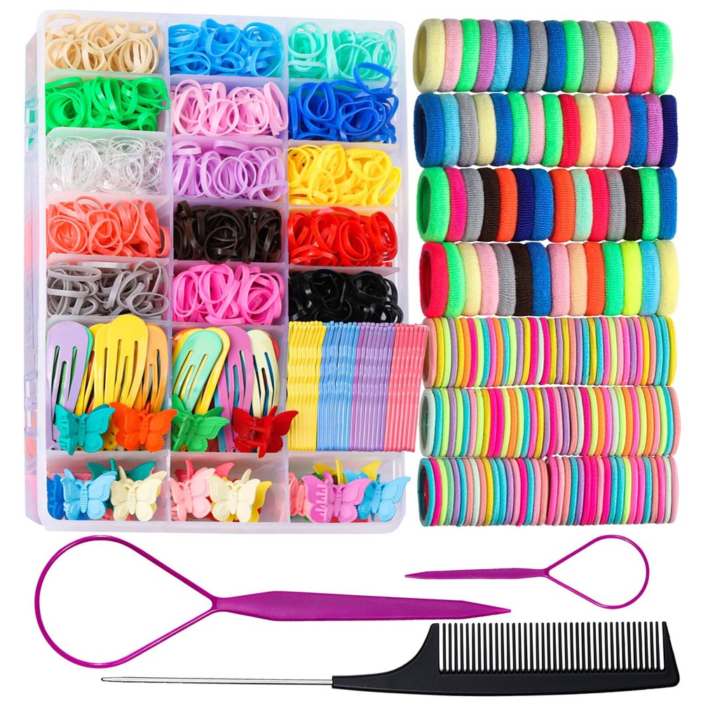Teenitor Colorful Elastic Hair Ties for Girls Baby Hair Accessories