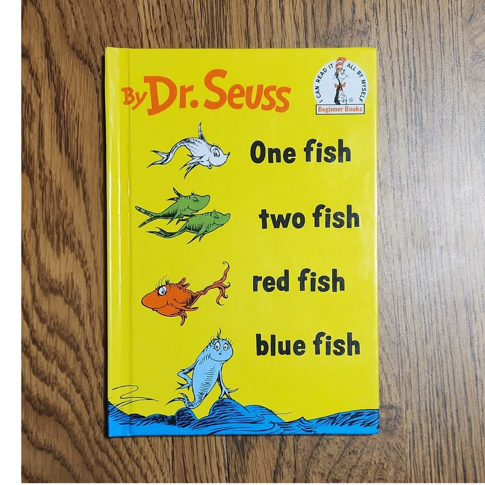 Beginner Books Random House Dr. Seuss Hardcover Ages 4-8 One Fish Two Fish ABC