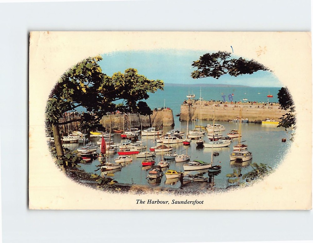 Postcard The Harbour Saundersfoot Wales
