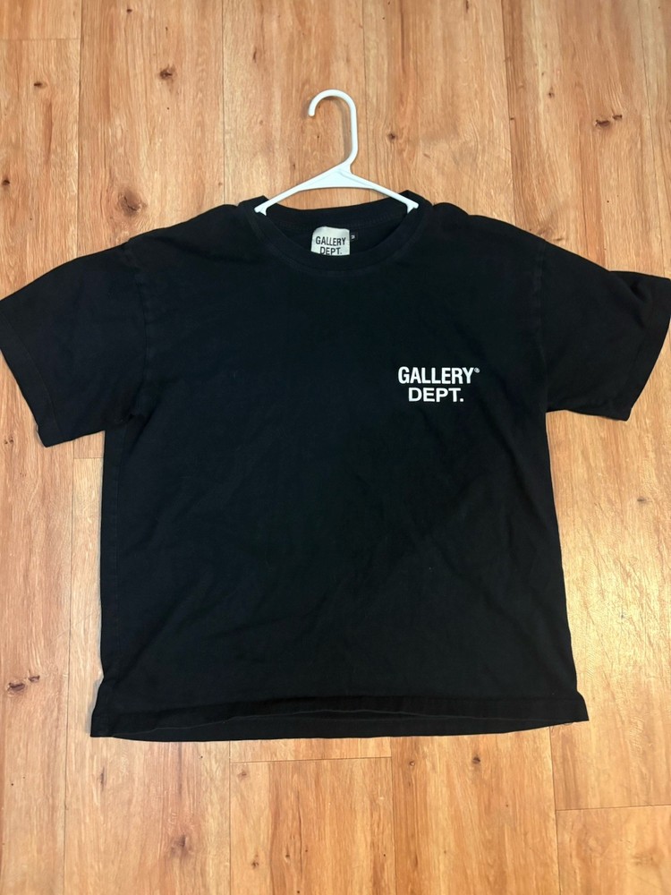 Gallery Dept. Black Logo Graphic Print Cotton T-Shirt Hollywood CA