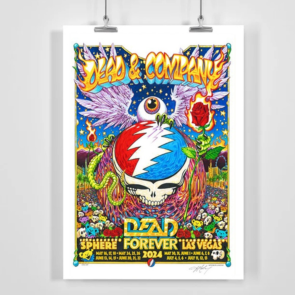 Poster Dead And Company Dead Forever Live At Sphere Las Vegas May And June 2024