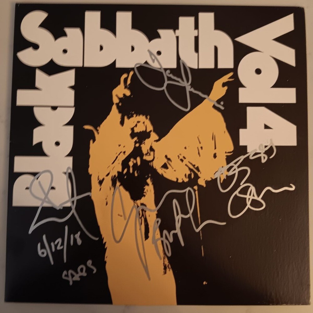 Black Sabbath - Vol 4 - Ozzy Osbourne Signed Vinyl LP