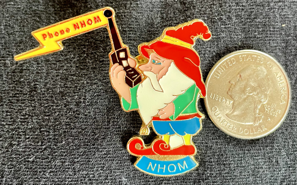 New Hampshire Odyssey of the Mind Gnome Phone NHOM Trading Pin