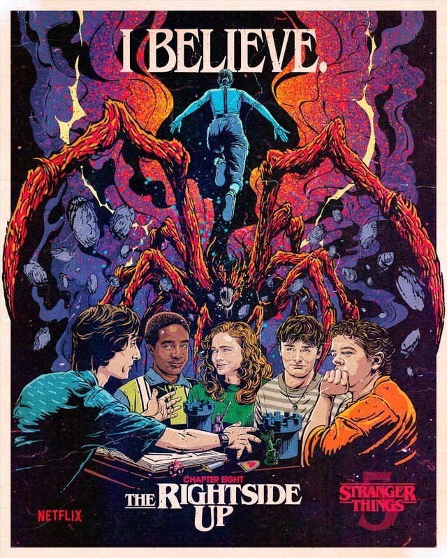 Stranger Things 5 Chapter 8 The Rightside Up Poster