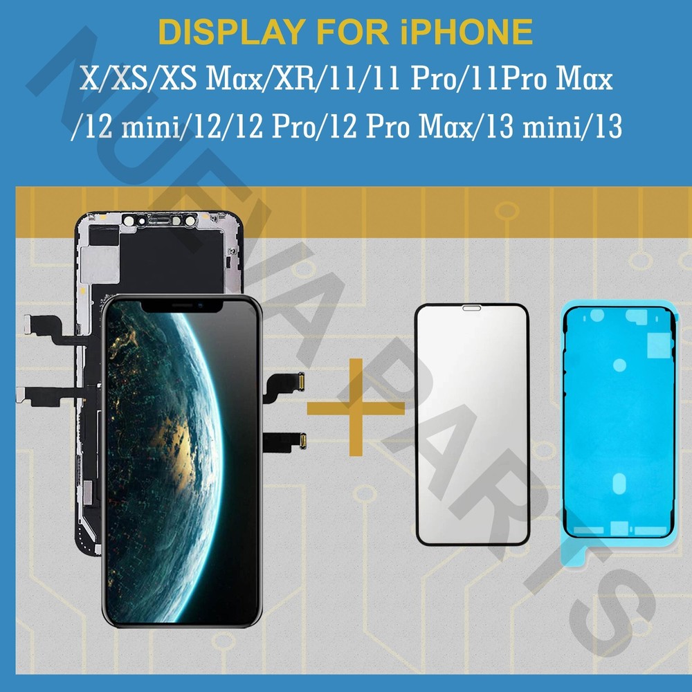 For iPhone X XR 11 12 13 14 15 Pro Max LCD Screen Replacement OLED Display LOT