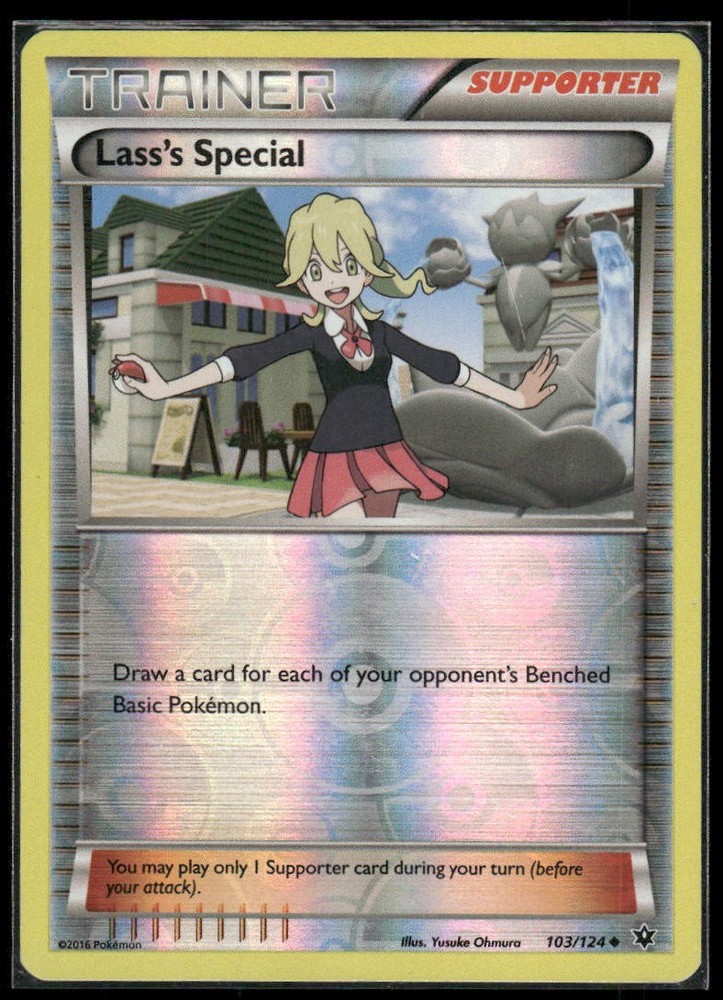 Lass's Special 103/124 UC Fates Collide Pokemon Reverse Holo HP AA-034