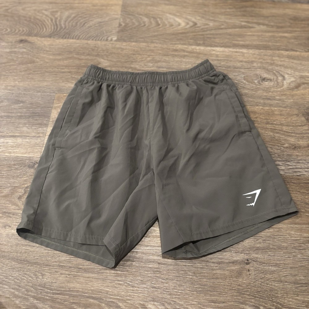 Gymshark Arrival 7” Training Shorts Charcoal Grey/Brown Men’s Small Athletic Gym
