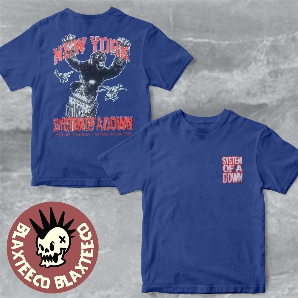 System Of A Down New York 2025 Metlife Stadium reprint Shirt