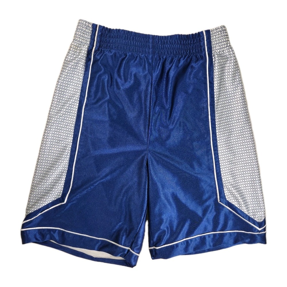 Eastbay Silky Blue Dazzle Hoop Shorts Mens Small Vtg Y2K 90s Basketball Athletic