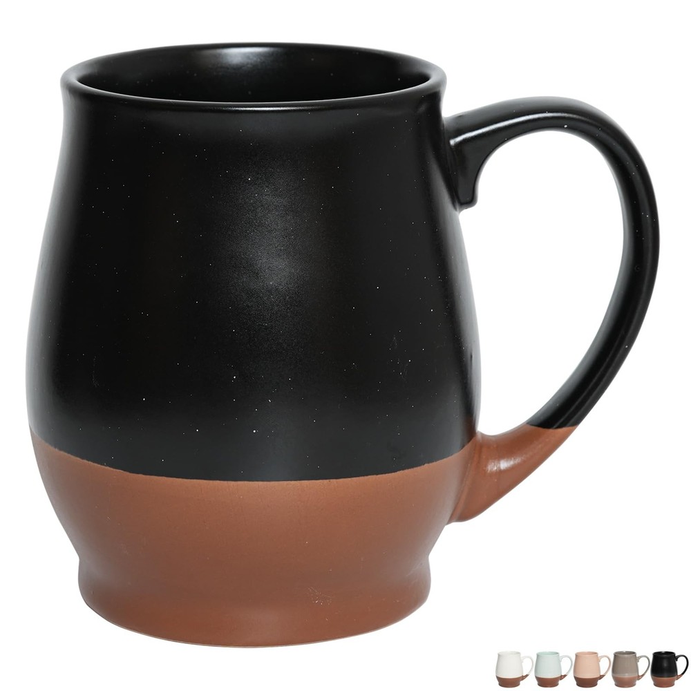 Extra Large Ceramic Coffee Mug, 24 Oz, Dishwasher and Microwave Safe, Big Ove...