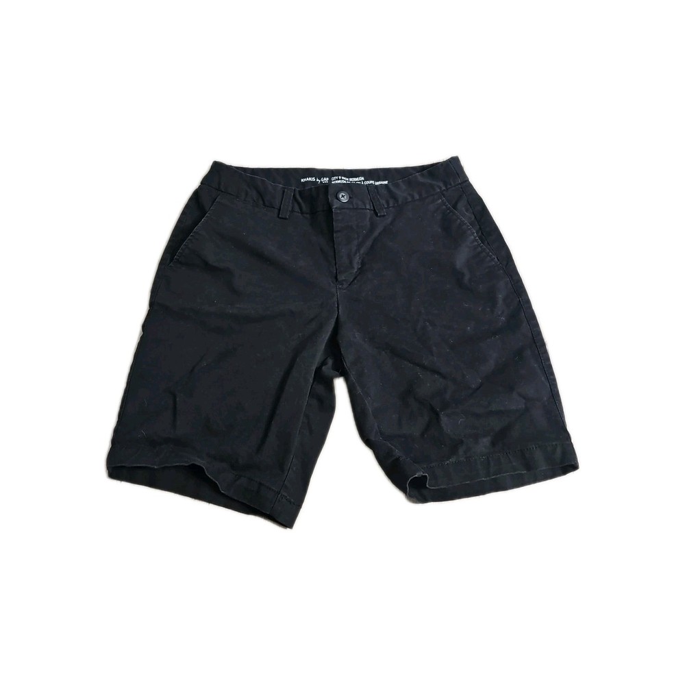 Khakis By Gap 9” Bermuda Shorts SIZE 6 Women Black