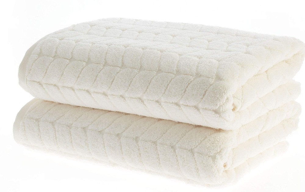 Luxury Bagno Milano Turkish Bath Towels Set Soft Quick Dry Cream 2-Pack