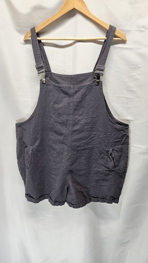 Womens Size 2XL Navy Blue Overall Shorts
