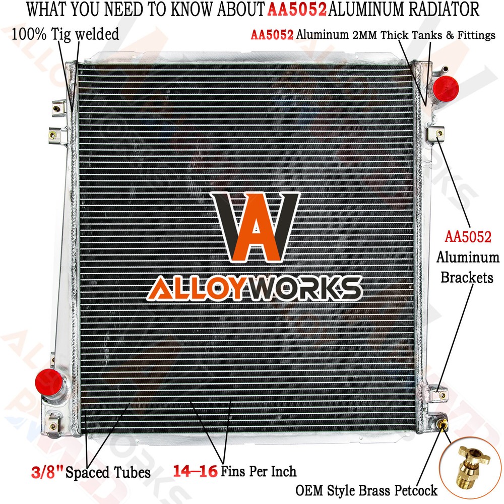 2 Row Aluminum Radiator for 2002-05 Ford Explorer Mercury Mountaineer 4.0L 4.6L V6 V8