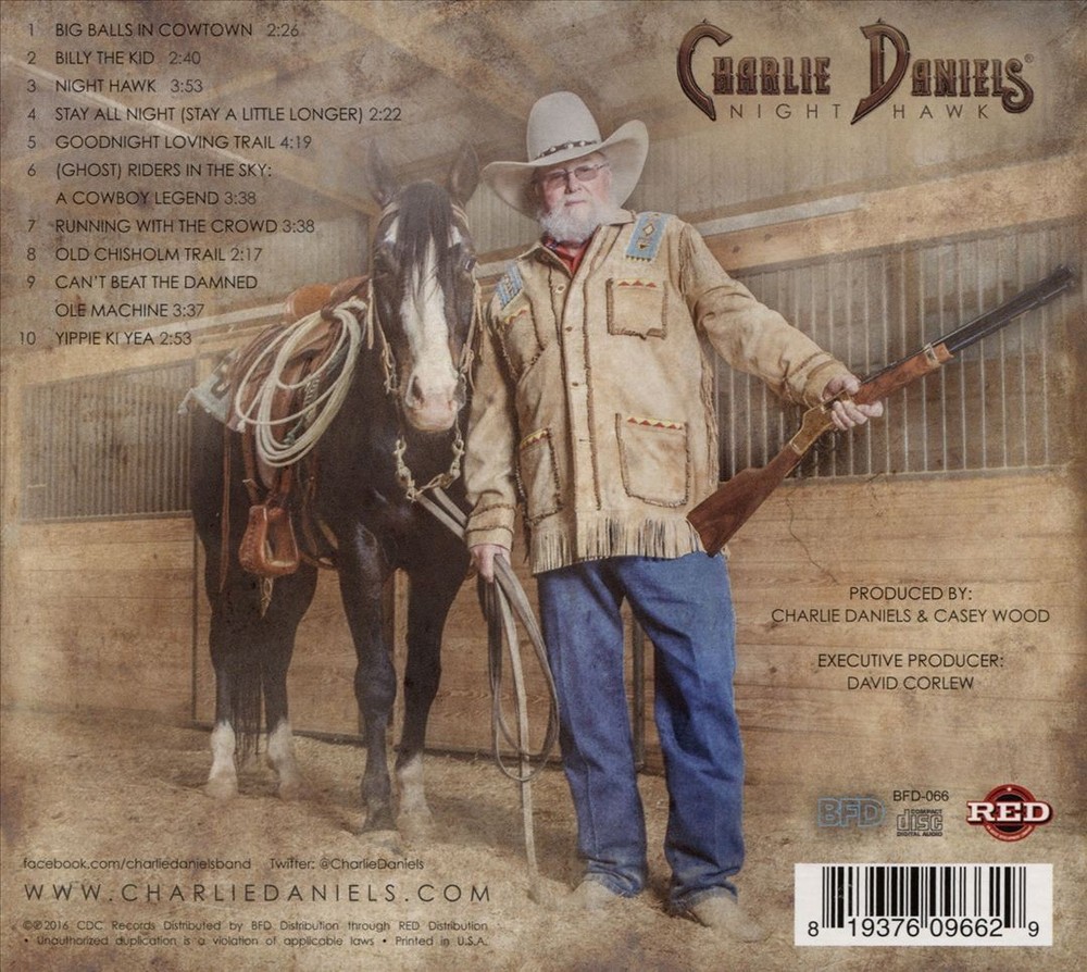 Charlie Daniels Night Hawk New Cd