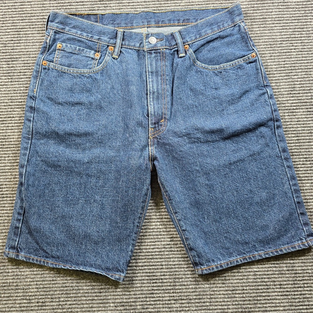 Levi’s 505 Denim Shorts Men's 34 Blue Regular Fit Cotton
