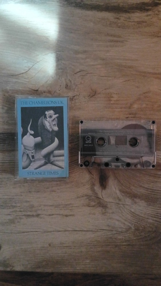 The Chameleons (UK) Strange times Geffen 1986 US Cassette Post-Punk Goth Tested