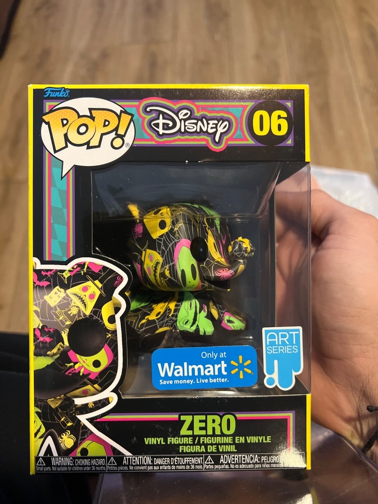 Funko Pop! Artist Series: Disney - Zero (Black Light) - Walmart (Exclusive) #06