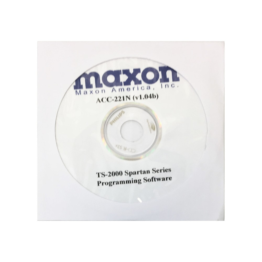 Maxon Acc221N Maxon - Acc221N Programming Software For Ts2000 Spartan Series Rad