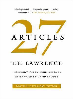 27 Articles Lawrence, T. E. hardcover Used - Good