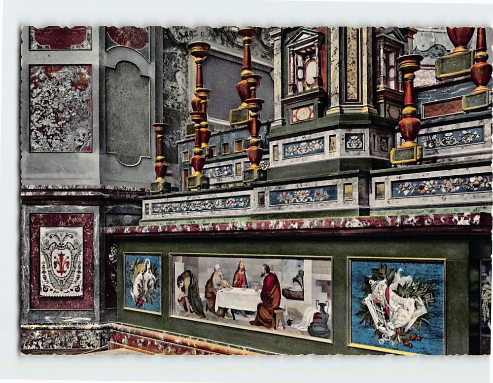 Postcard Altar Medici Chapels Basilica of San Lorenzo Italy