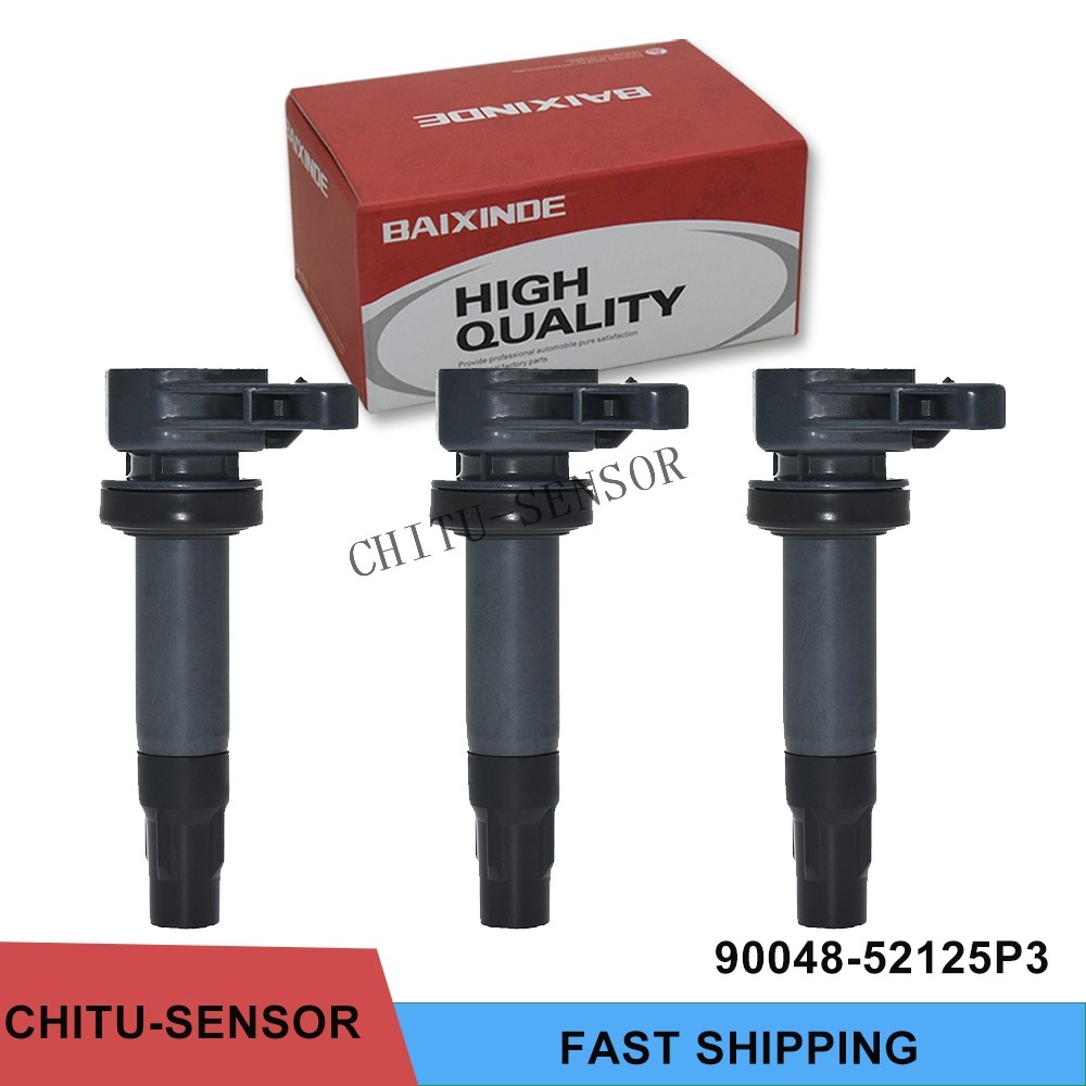 3PCS Ignition Coils for Daihatsu Cuore Move Sirion Charade Mira YRV 90048-52125