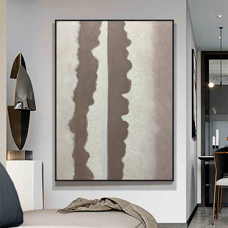 Villa Painting Simple Abstract Painting Vertical Large Single Connection Decor