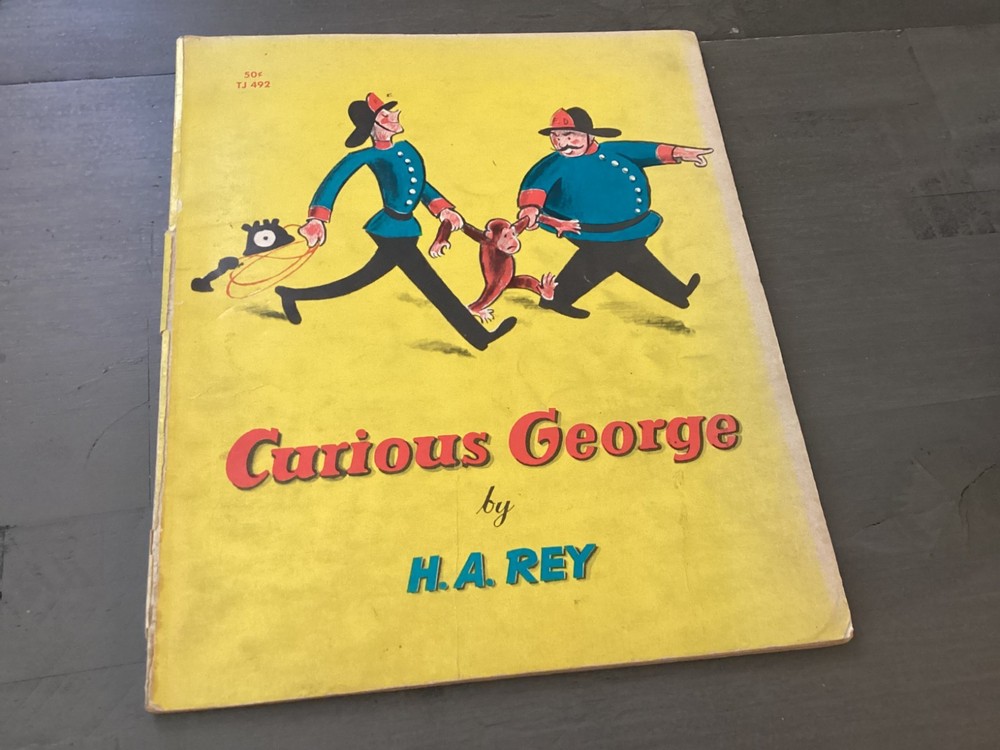 Curious George Paperback - by H. A. Rey - 1963 - FIRST Printing - Scholastic
