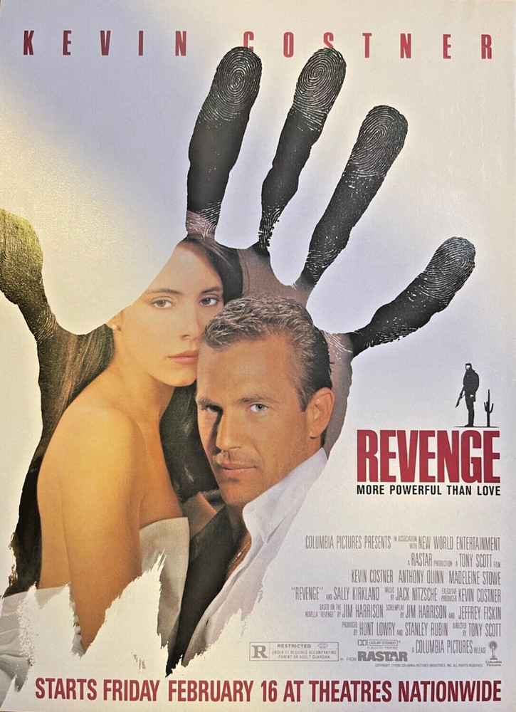 1990 Vintage Magazine Advertisement Revenge Starring Kevin Costner