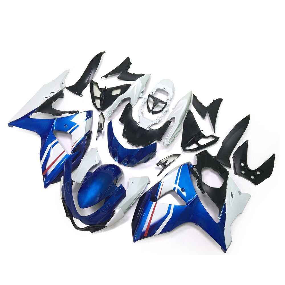 Blue White Bodywork for 2009-2016 Suzuki GSXR1000 K9 ABS Injection Fairing Kit